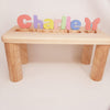 WOO 001 Kids Wooden Puzzle Name Stool