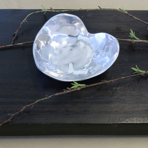 Pewter SOHO Heart decorative dish (small)