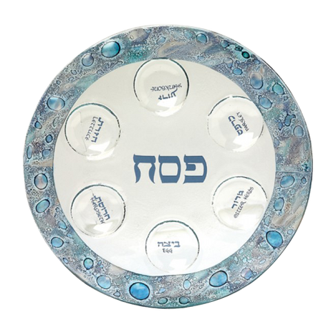 TB 019 Mediterranean Sea Round Seder Plate 658