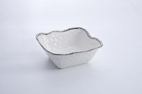 PB 005 Salerno Porcelain Large Square Salad Bowl 2253W
