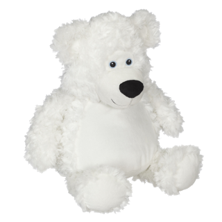 EB 014 Embroidered White Teddy Bear