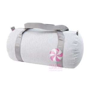 OHM 012 Grey Seersucker Medium Duffel 102