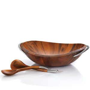 NAM 001 Braid Salad Bowl with Servers MT0638