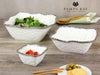 PB 005 Salerno Porcelain Large Square Salad Bowl 2253W