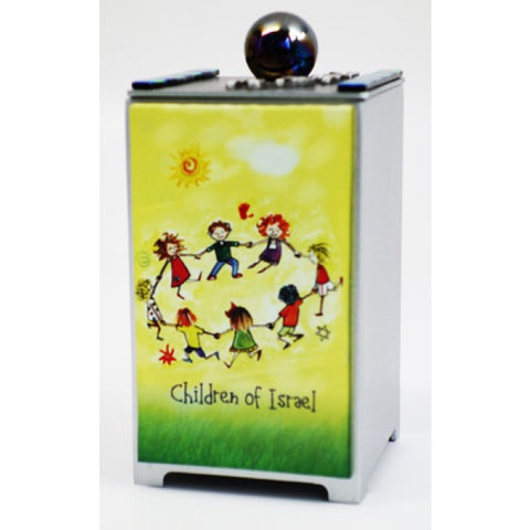 TB 028 Dancing Children of Israel Tzedakah Box 504