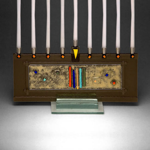 BEA 005 Stellar Bronze Menorah JM65