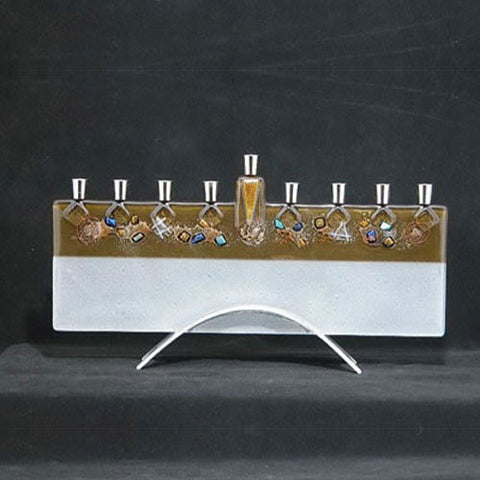 BEA 003 Celestial Bronze Menorah JM44