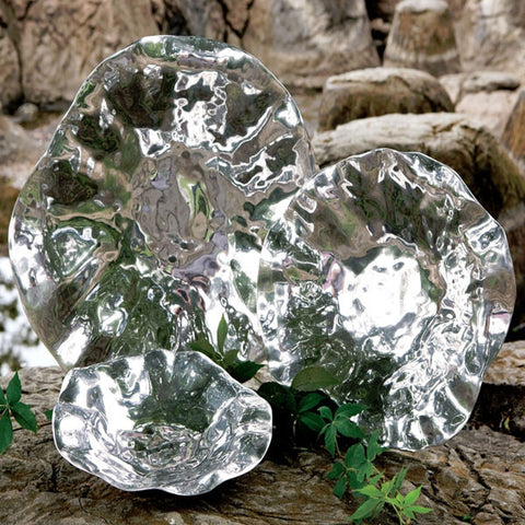 Pewter VENTO decorative metal Bowl (large)