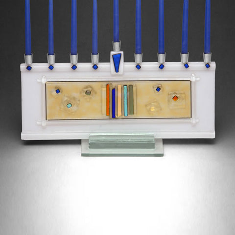 BEA 007 Stellar White Menorah JM63