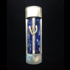 JS 011 Contemporary Round Wedding Shard Mezuzah With Kosher Scroll 186