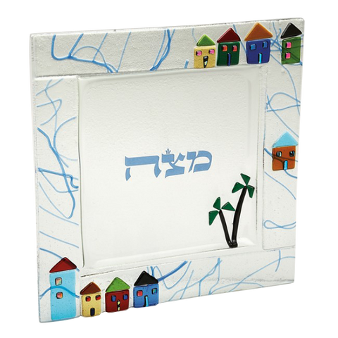 TB 020 Houses Matzah Tray 430