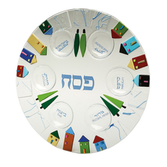 TB 018 Houses Seder Plate 630