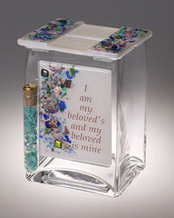 BEA 043 Beloved Tzedakah Box with tube for smashed glass TA2