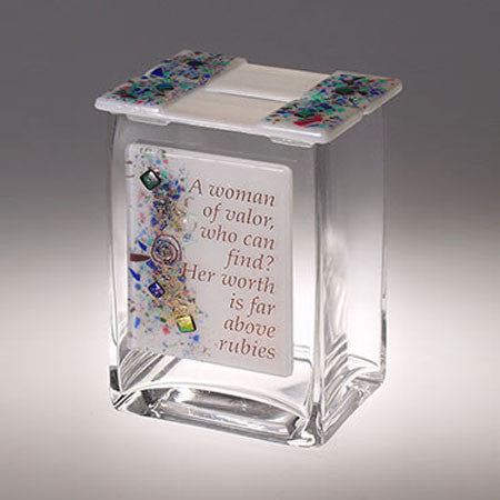 BEA 051 Woman of Valor Tzedakah Box TA3