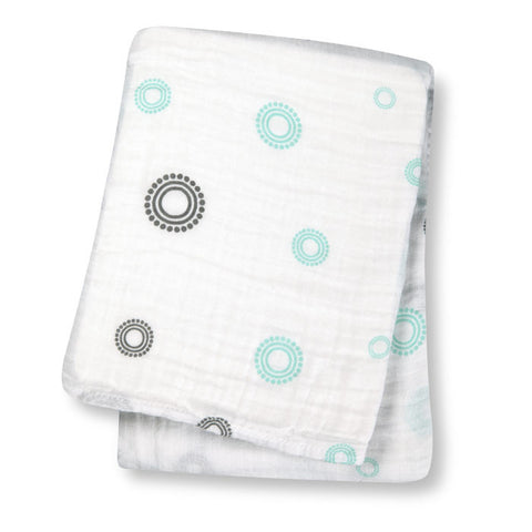 LUL 004 Swaddler Blue Circles LJ015
