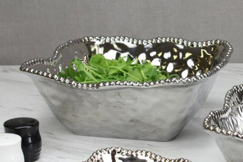 PB 006 Verona Porcelain Medium Square Salad Bowl 2252