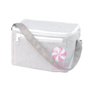 OHM 011 Grey Seersucker Lunch Box  160
