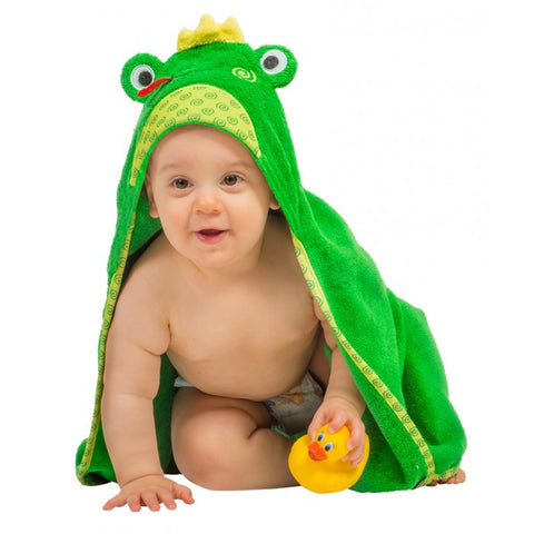 ZOO 004 Baby Hooded Bath Towel Flippy The Frog ZOO 057