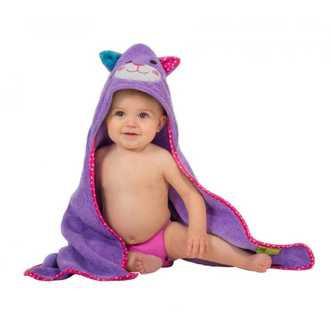 ZOO 003 Baby Hooded Bath Towel Kallie The Kitten ZOO 055