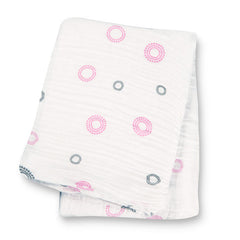 LUL 003 Swaddler Pink Circles LJ016