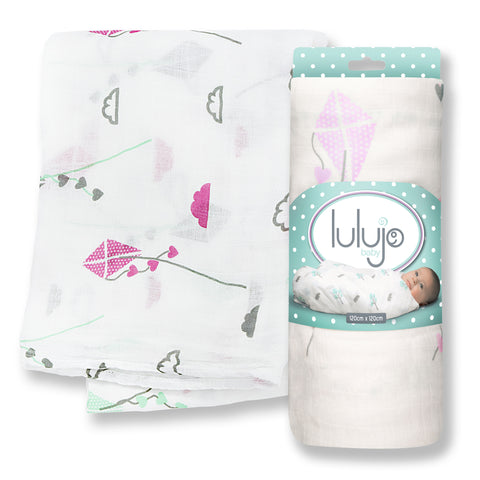 LUL 016 Swaddler Pink Kites LJ103