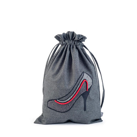 JAK 012 Women's Shoe Bag 1000-56 Charcoal