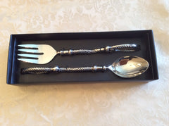 DAV 012 Grape Vine Salad Server Set ST41681