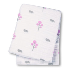 LUL 005 Swaddler Hippos Pink LJ026