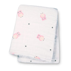 LUL 008 Swaddler Owls Pink LJ021