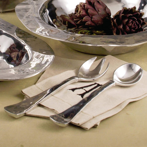 Pewter SOHO salad servers