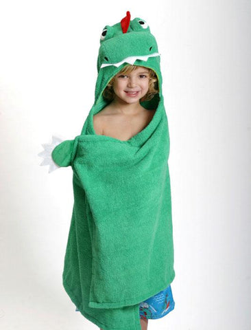 ZOO 020 Toddler Hooded Towel Devin the Dinosaur ZOO020