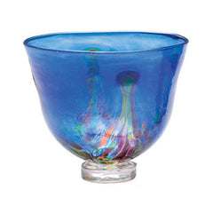 KIT 003 Small Glass Bowl Art Nouveau - Blue TT-ANCB-04-BL