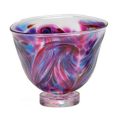 KIT 006 Small Glass Bowl Feather - Berry TT-CBFE-04-BE