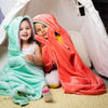 ZOO 025 Toddler/Kids Hooded Animal Plush Blankets
